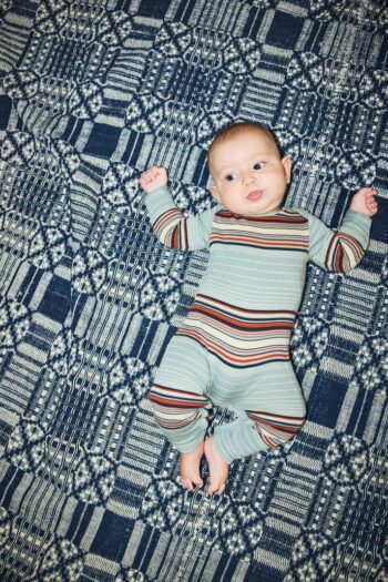 Misha & Puff Baby Jumpsuit Overcast Patio Stripe