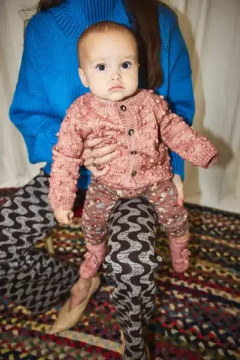 Misha & Puff Baby Popcorn Cardigan Prairie Rose 4