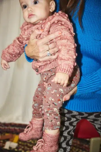 Misha & Puff Baby Popcorn Cardigan Prairie Rose 5