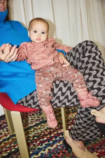 Misha & Puff Baby Popcorn Cardigan Prairie Rose 6