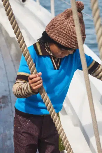 Misha & Puff Ivy Francis Polo Cerulean 2