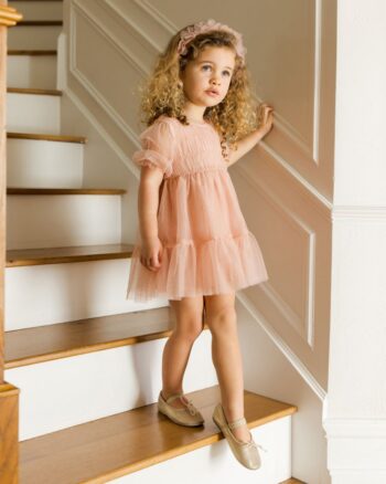 Noralee Coralie Dress and Pixy Headband Rose special occasion wear