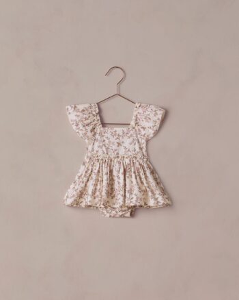 Noralee Margot Romper Rose Meadow Ivory