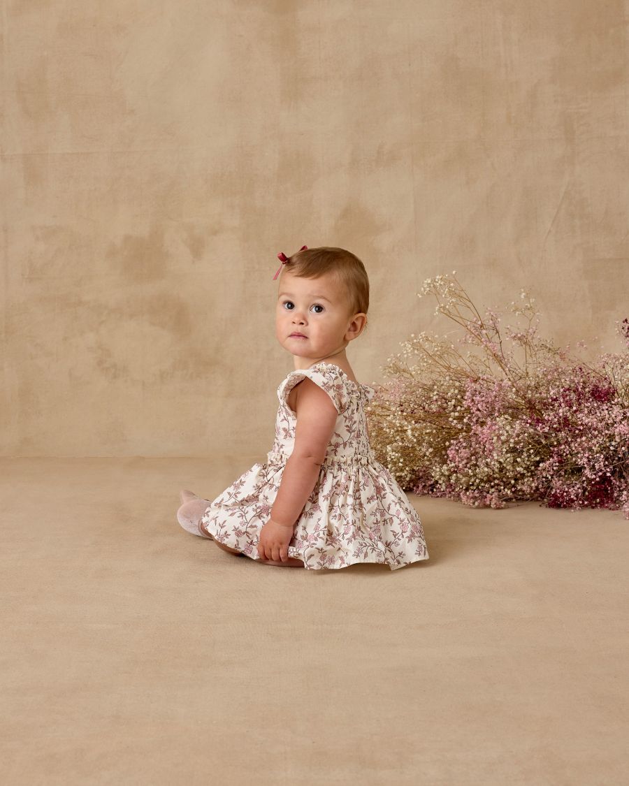 Noralee Margot Romper Rose Meadow Ivory 3 Noralee Margot Romper beautiful baby wear