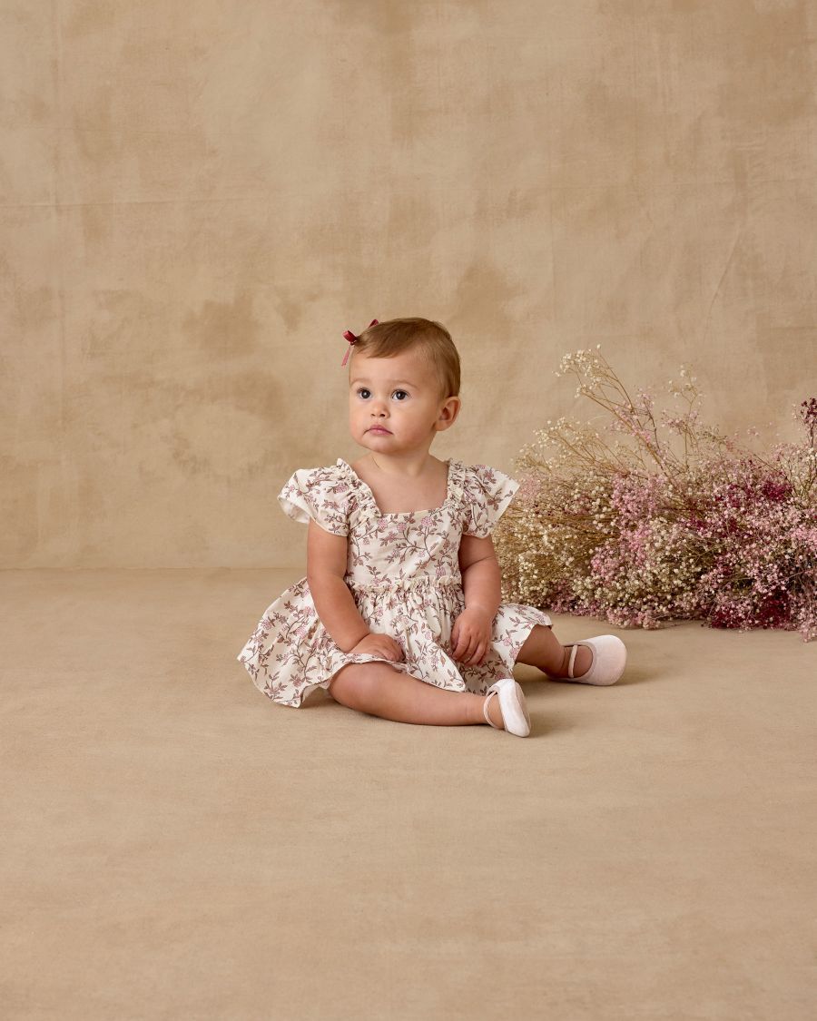 Noralee Margot Romper Rose Meadow Ivory 4 Noralee Margot Romper Rose Meadow Ivory - Image 4