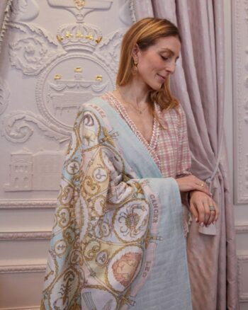 Atelier Choux Baby Wrap Zodiac Blue with Mama