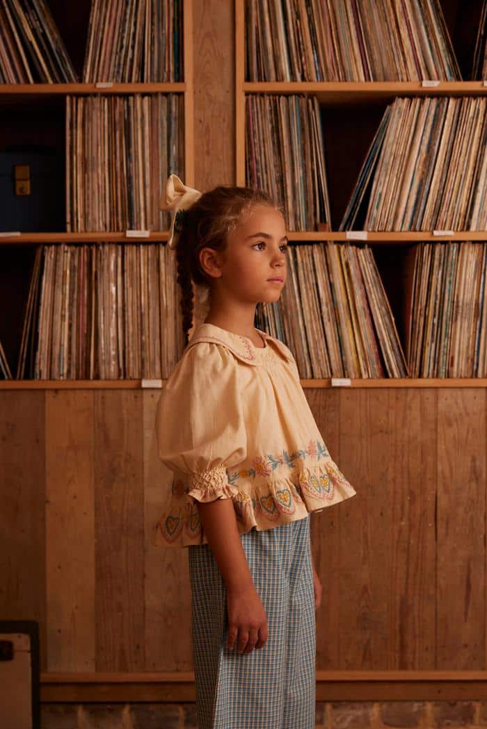 Apolina Bettina Blouse - Cashew 5-7y 【公式通販】