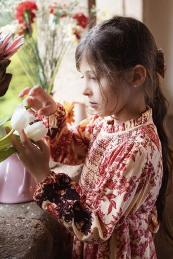 Bachaa Bibiche Dress Sweetheart Print 9 Bachaa Bibiche Dress Sweetheart print Embroidery