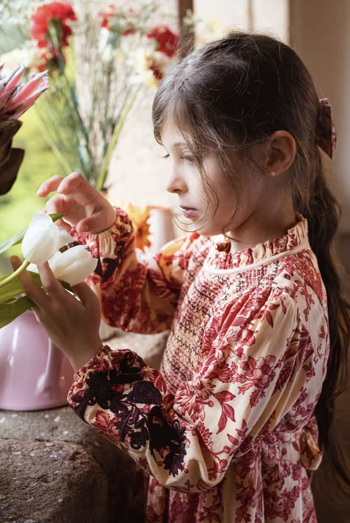 Bachaa Bibiche Dress Sweetheart Print 3 Bachaa Bibiche Dress Sweetheart print Embroidery