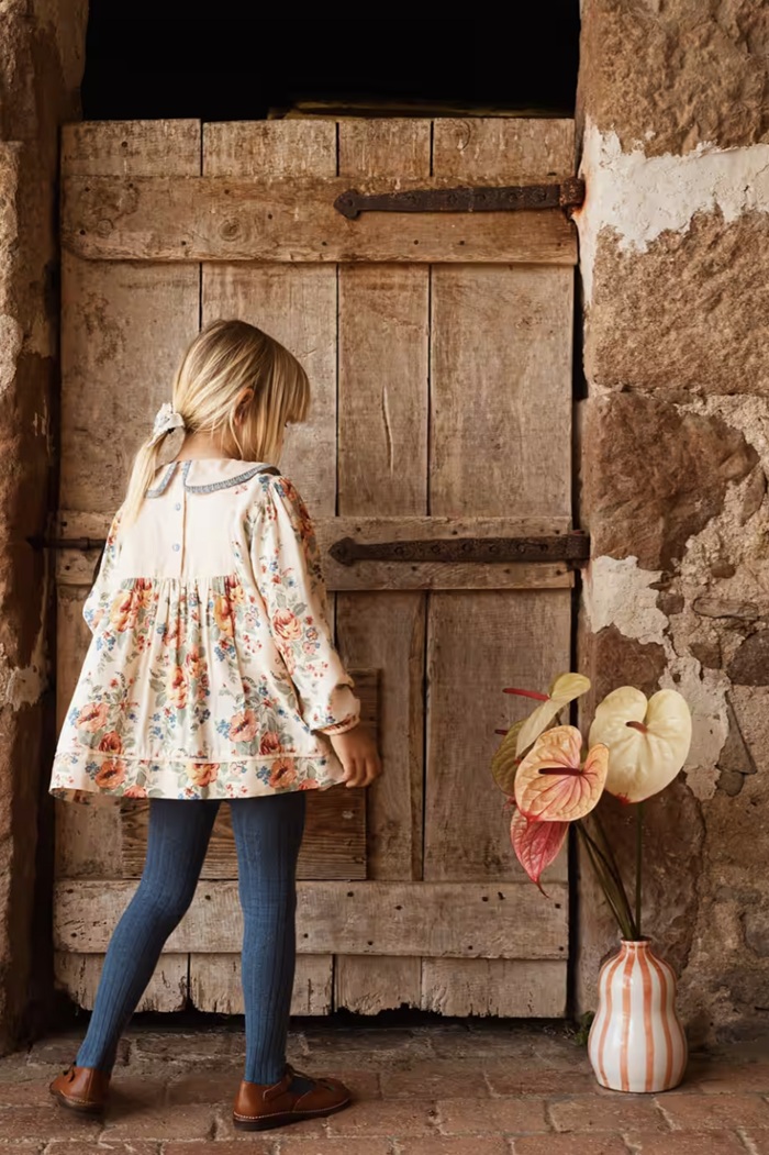 Bachaa Ma Biche Blouse Amor Print 2 Bachaa Ma Biche Amor Print back childrens fashion