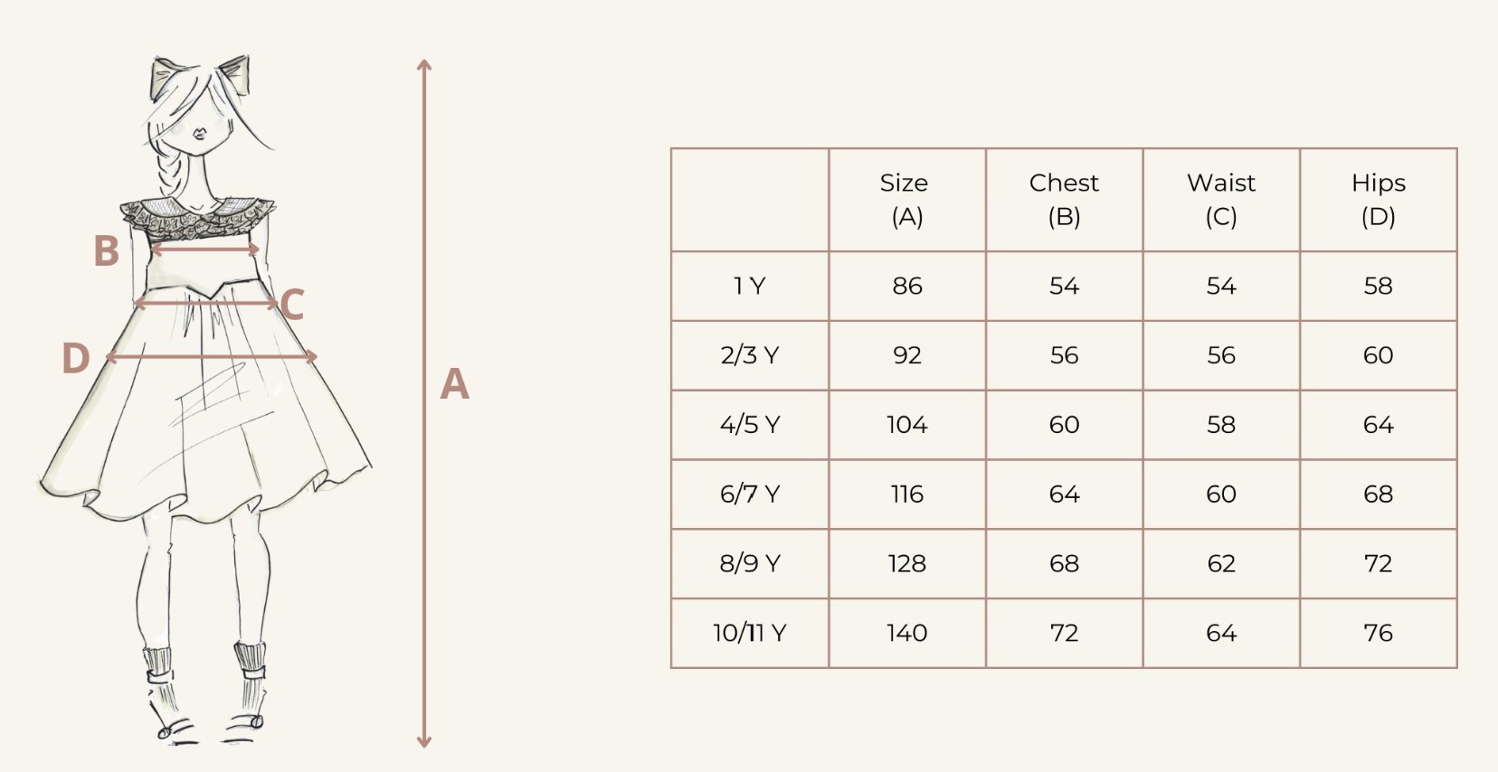 Bachaa Size Guide