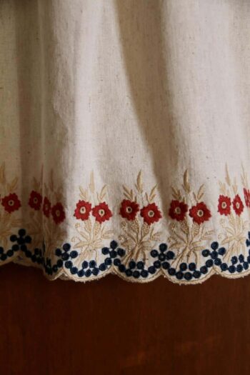 Bonjour Diary Butterfly Dress Natural Cotton Flax