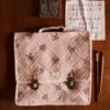 Bonjour Diary School Bag Quilted Pink Garden Flowers