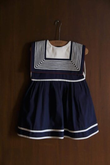Bonjour Dairy Sailor Dress Navy Blue