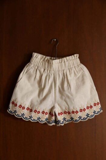 Bonjour Diary Top & Shorts Set Natural Cotton Flax