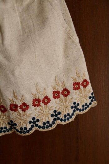 Bonjour Diary Top & Shorts Set Natural Cotton Flax