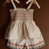 Bonjour Diary Top & Shorts Set Natural Cotton Flax