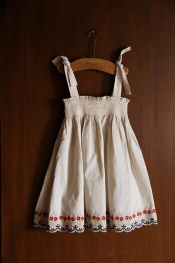 Bonjour Diary Skirt Dress Natural Cotton Flax