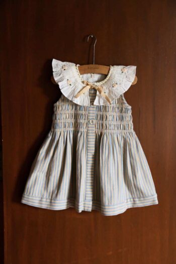 Bonjour Diary Tunique with Hairclip Blue Transat Stripe