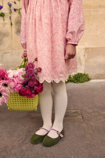 DRESS ARINOLA - PINK MOUNTAIN AVENS pretty print