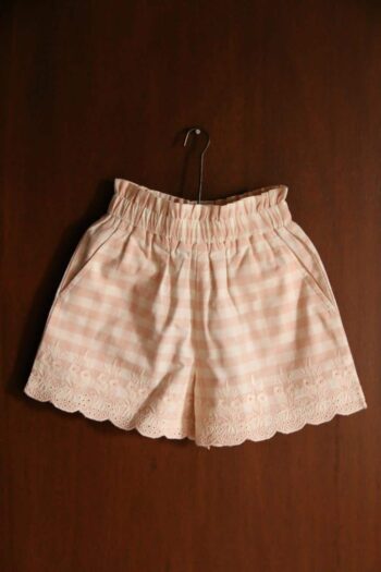 Bonjour Diary Top & Shorts Set Pink Check