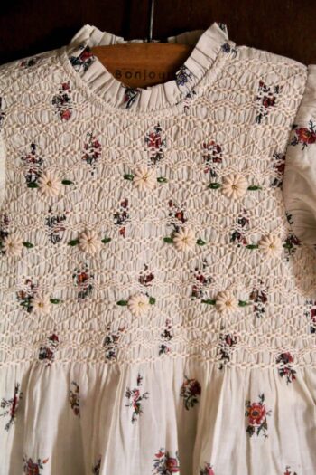 Bonjour Diary Handsmock Blouse Garden Flowers