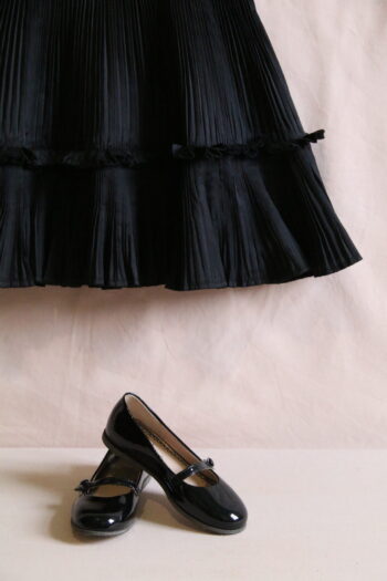 Bonjour Diary Pleated Taffeta Dress Noir