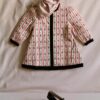 Bonjour Diary Quilted Dress Coat & Scarf Tapestry Pink