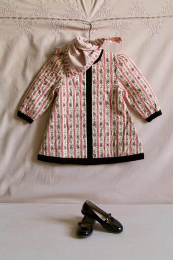 Bonjour Diary Quilted Dress Coat & Scarf Tapestry Pink