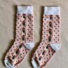 Bonjour Polka Dot & Flower Socks Pink