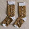 Bonjour Polka Dot & Flower Socks Camel