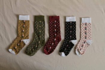 Bonjour Polka Dot & Flower Socks