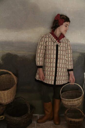 Alternative view of Bonjour Diary Quilted Dress Coat & Scarf Tapestry Khaki