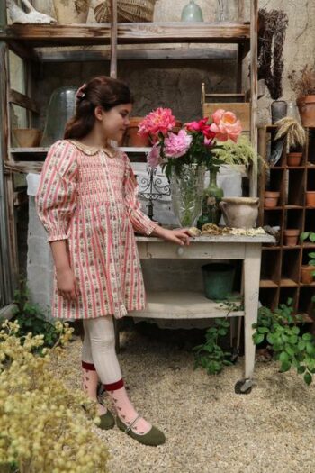 Alternative view of Bonjour Diary Pink Tapestry Tunique with Matching Hairclip