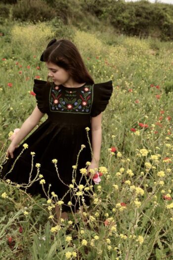 Bonjour Diary Pleated Taffeta Dress Noir