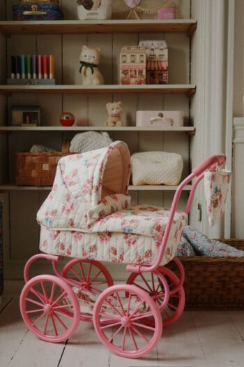 Konges Slojd Minnie Twinkle Dolls pram in room
