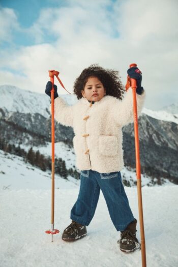 Louise Misha Dimia Coat on girl in snow