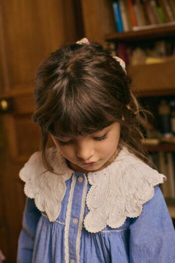 Louise Misha Hyacinte Blue Chambrey collar