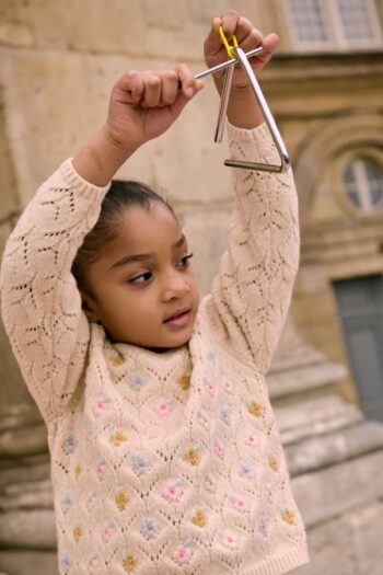 Louise Misha Jadeli Jumper Cream beautiful kids clothing