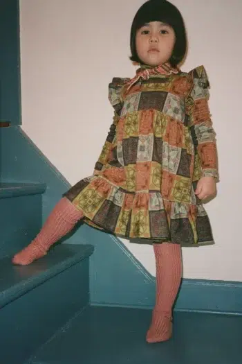 Misha & Puff Ruffle Sleeve Dress Chili Spice Cross Stitch 2