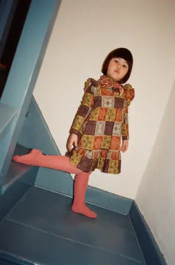 Misha & Puff Ruffle Sleeve Dress Chili Spice Cross Stitch 5