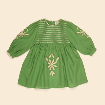 Apolina Noemie Dress Retro Green