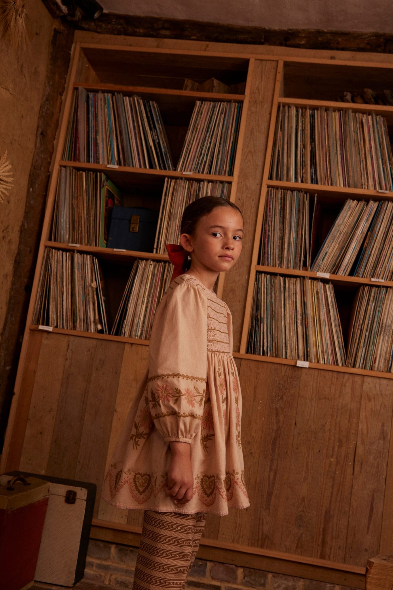 apolina PennySmockDress PinkBeige 3-5y 【公式通販】