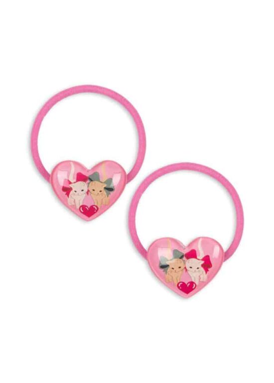 Konges Slojd 2 Pack Vilma Hair Elastics Bow Kitty