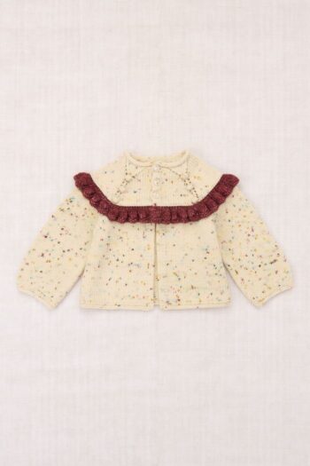 Misha & Puff Baby Ruffle Cardigan - Snowflake Confetti_01