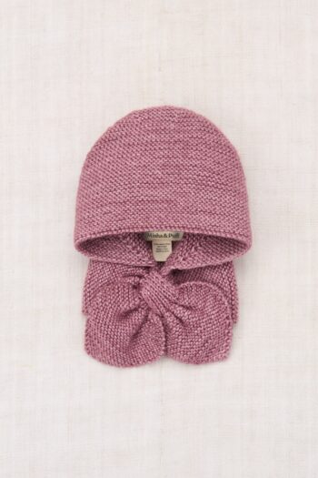 Misha & Puff Baby Sledding Hood - Antique Rose_01