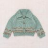 Misha & Puff Baby Zig Zag Cardigan - Sage