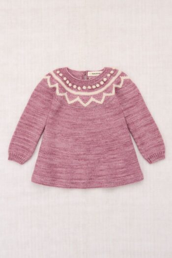 Misha & Puff Baby Zig Zag Dress - Antique Rose_01
