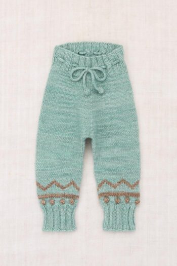 Misha & Puff Baby Zig Zag Snowy Day Legging - Sage_01