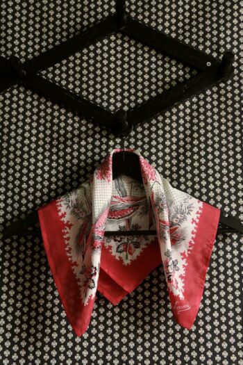 Suranne Diary Small Silk Scarf Nude Red Wheat